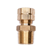 Brass Male Compression To Pipe Adapter 3/8" Tube 3/8" Pipe