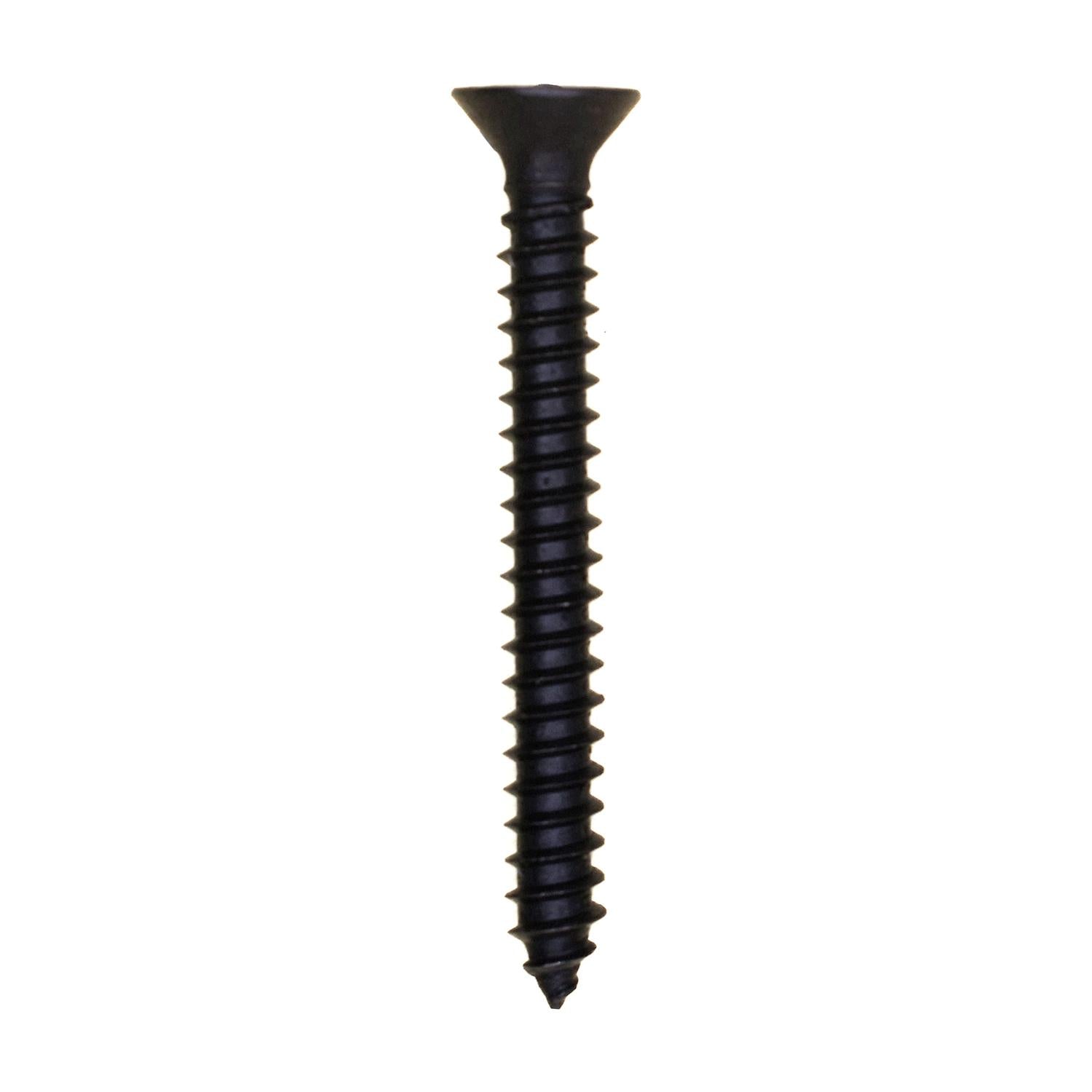 Phillips Flat Head Tapping Screw 8 x 1-1/2" Black Oxide