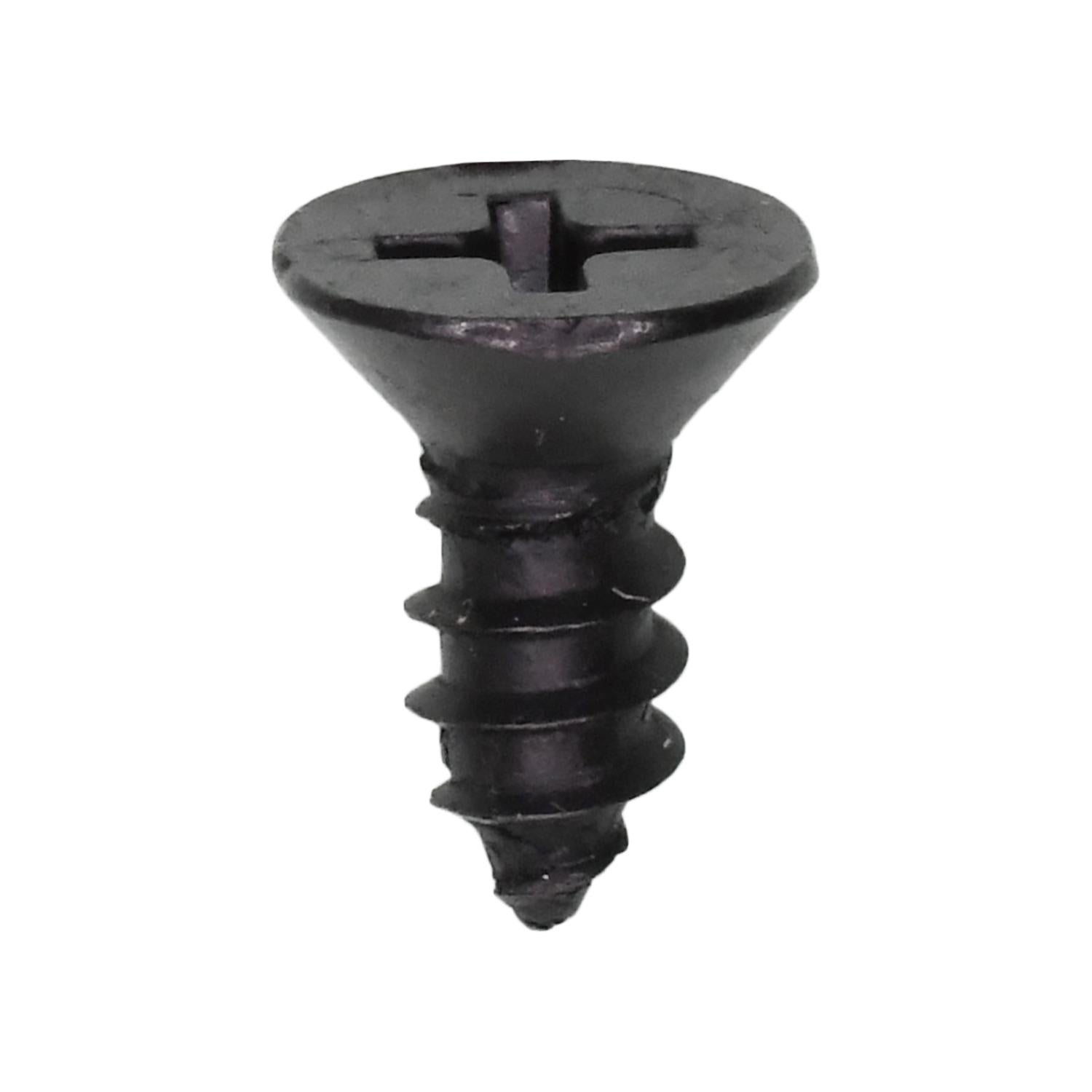 Phillips Flat Head Tapping Screw 10 x 1/2" Black Oxide