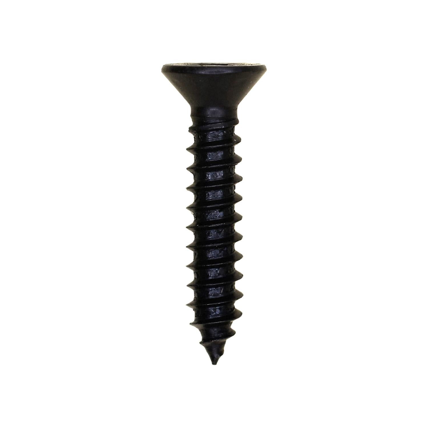 Phillips Flat Head Tapping Screw 10 x 1" Black Oxide