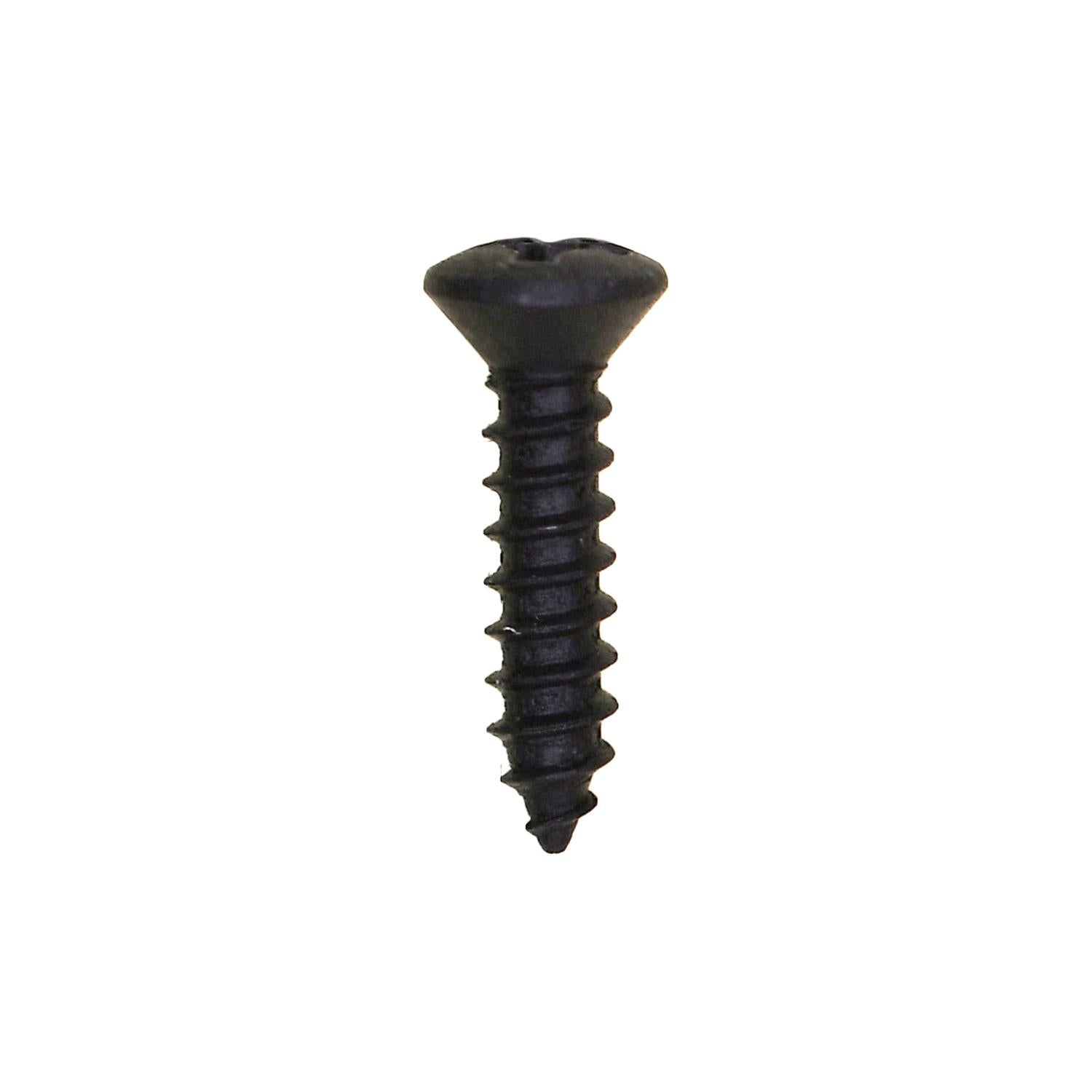Phillips Oval Head Tapping Screw 4 x 1/2" Black Oxide