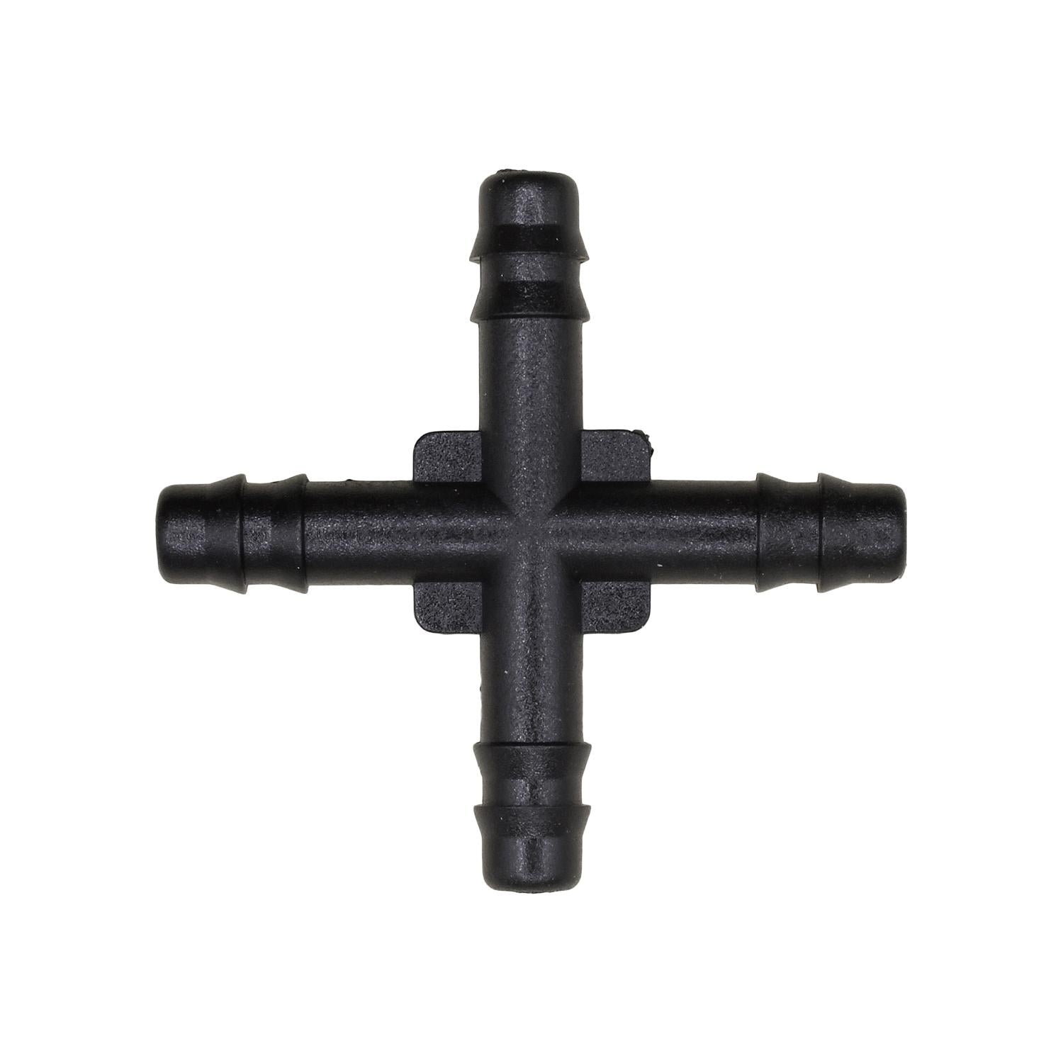 Nylon Cross Connector 3/16" All Ends
