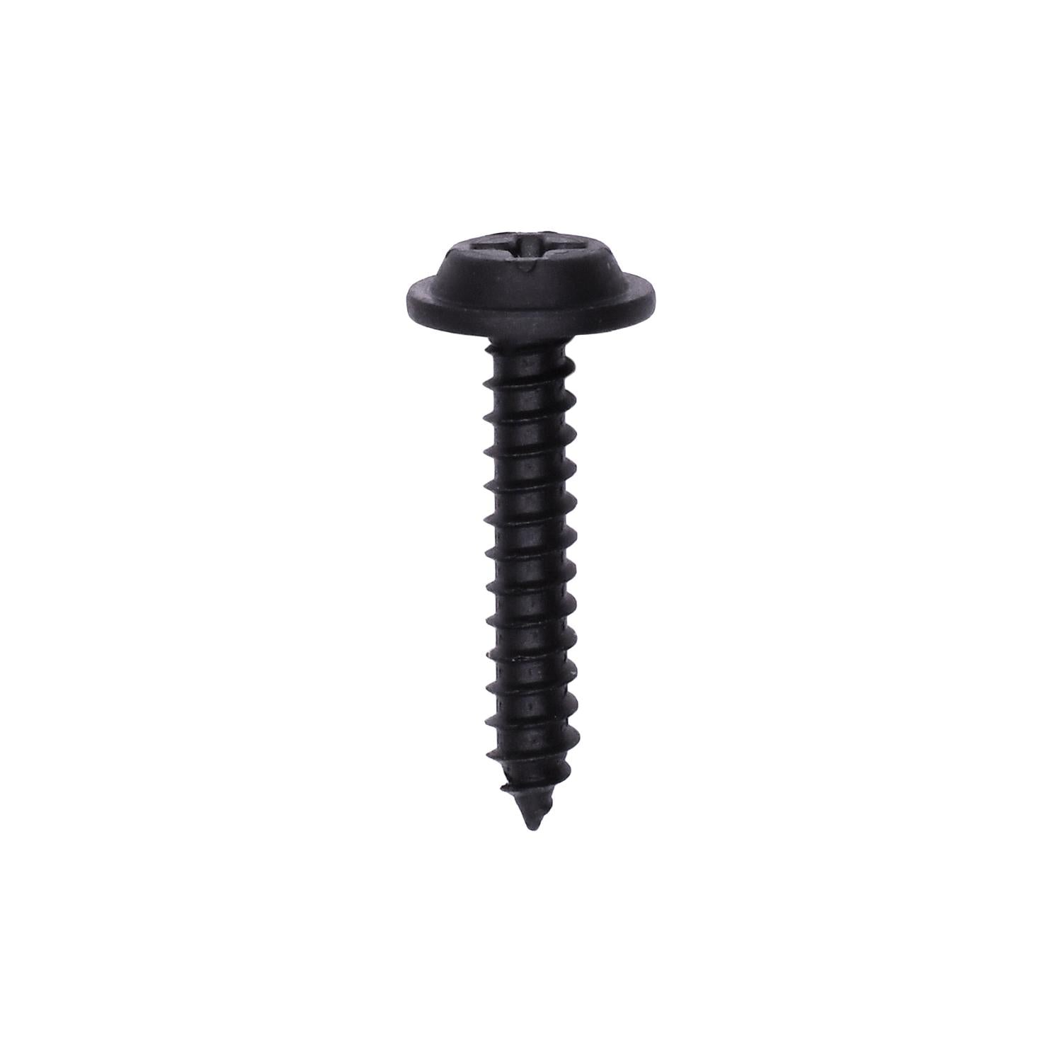 Phillips Flat Washer Head Tapping Screw #6 x 3/4" Black