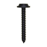 Phillips Flat Washer Head Tapping Screw #6 x 1" Black