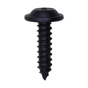 Phillips Flat Washer Head Tapping Screw #10 x 3/4" Black