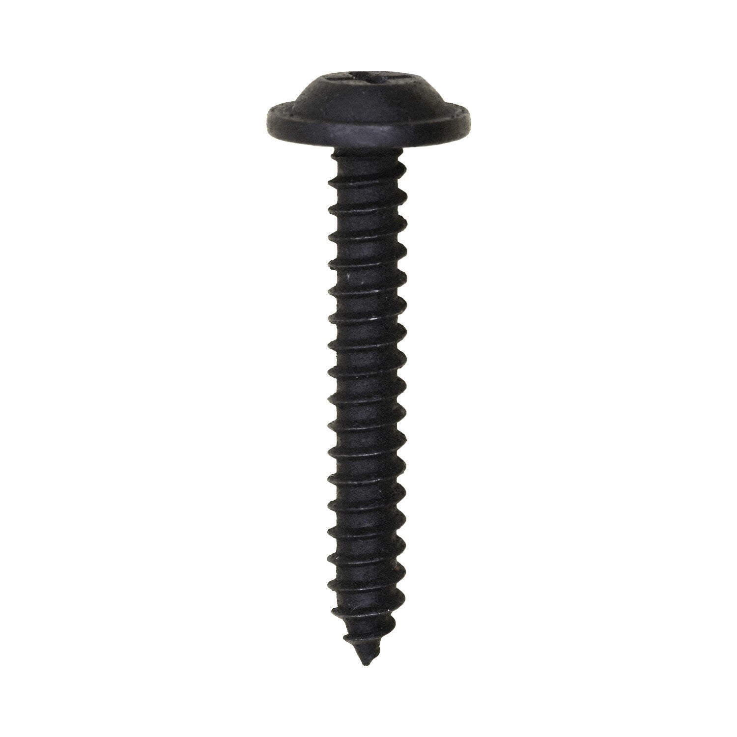 Phillips Flat Washer Head Tapping Screw #10 x 1-1/4" Black