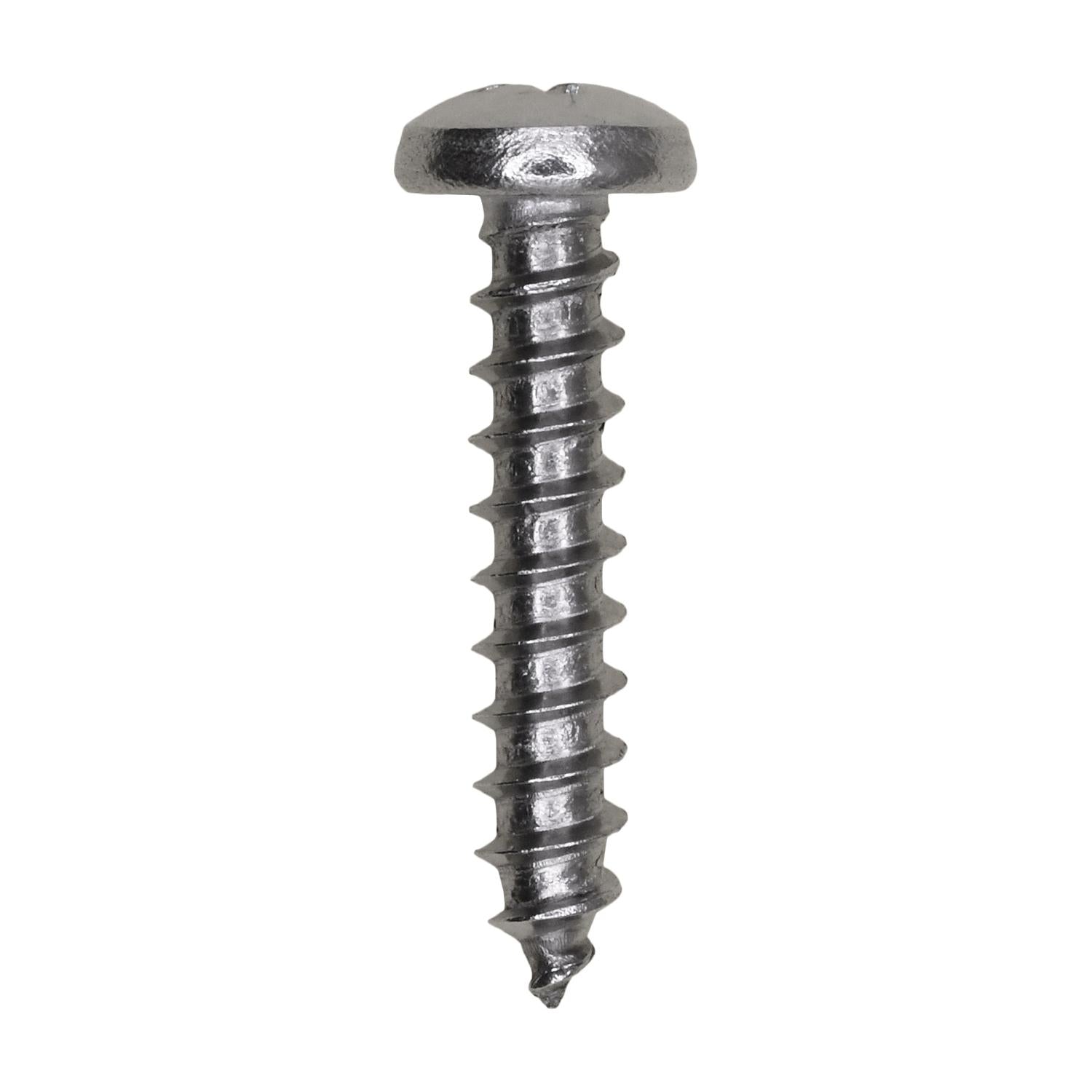 10 x 1" Phillips Pan Head Tapping Screw 18-8