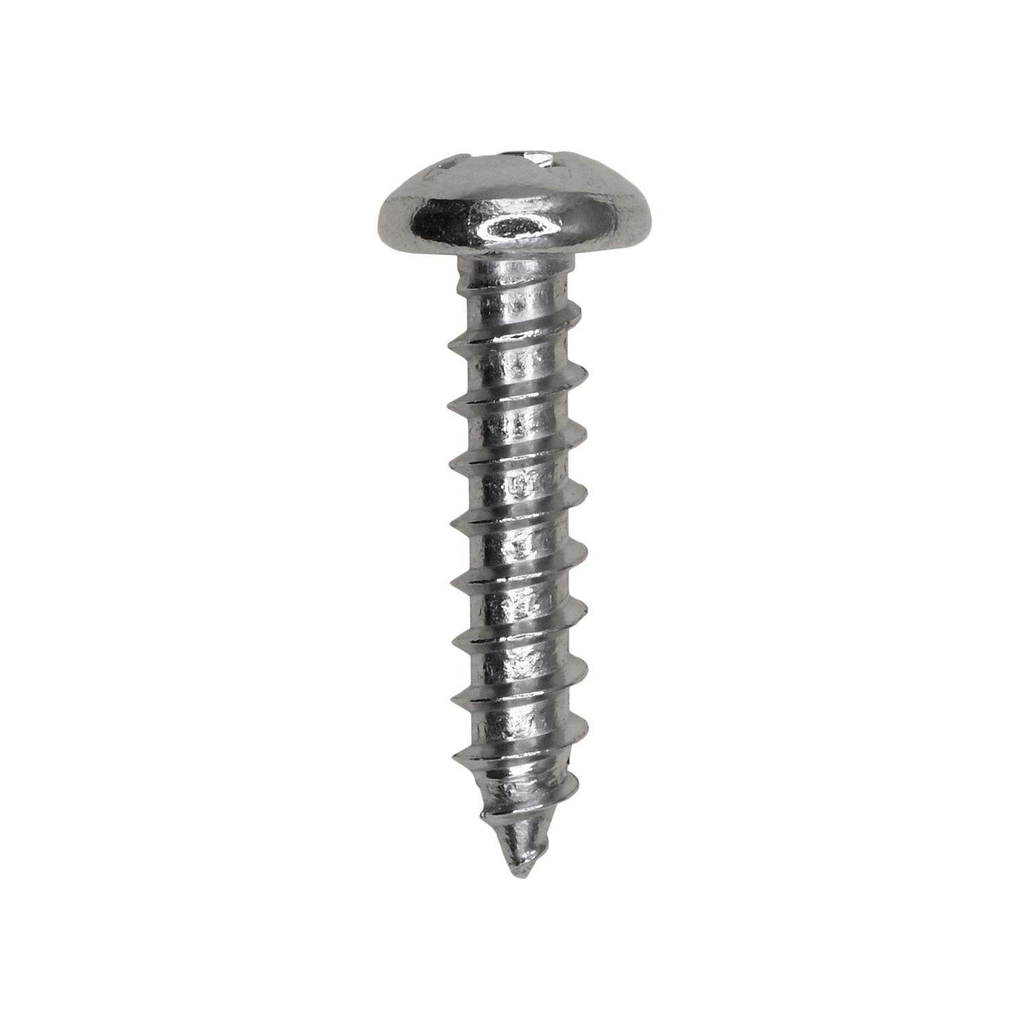 12 x 1" Phillips Pan Head Tapping Screw 18-8