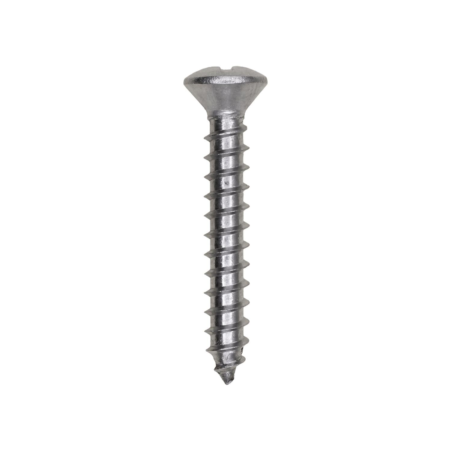 12 x 1-1/2" Phillips OvAluminumHead Tapping Screw 18-8