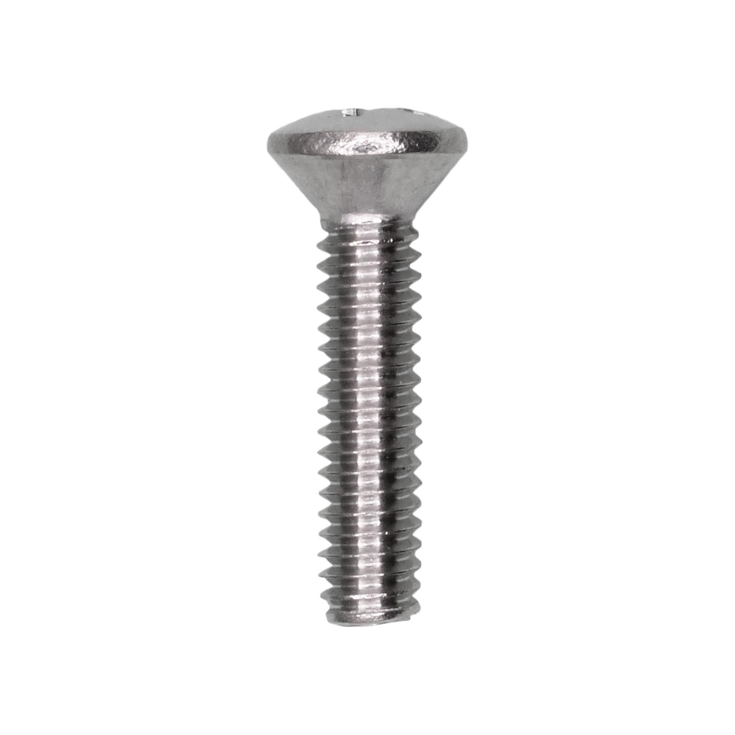8-32 x 3/4" Phillips Oval Head Machine Screw 18-8