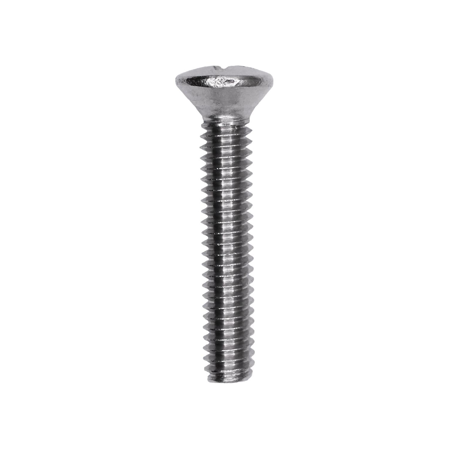 1/4"-20 x 1-1/2" Phillips Oval Head Machine Screw 18-8