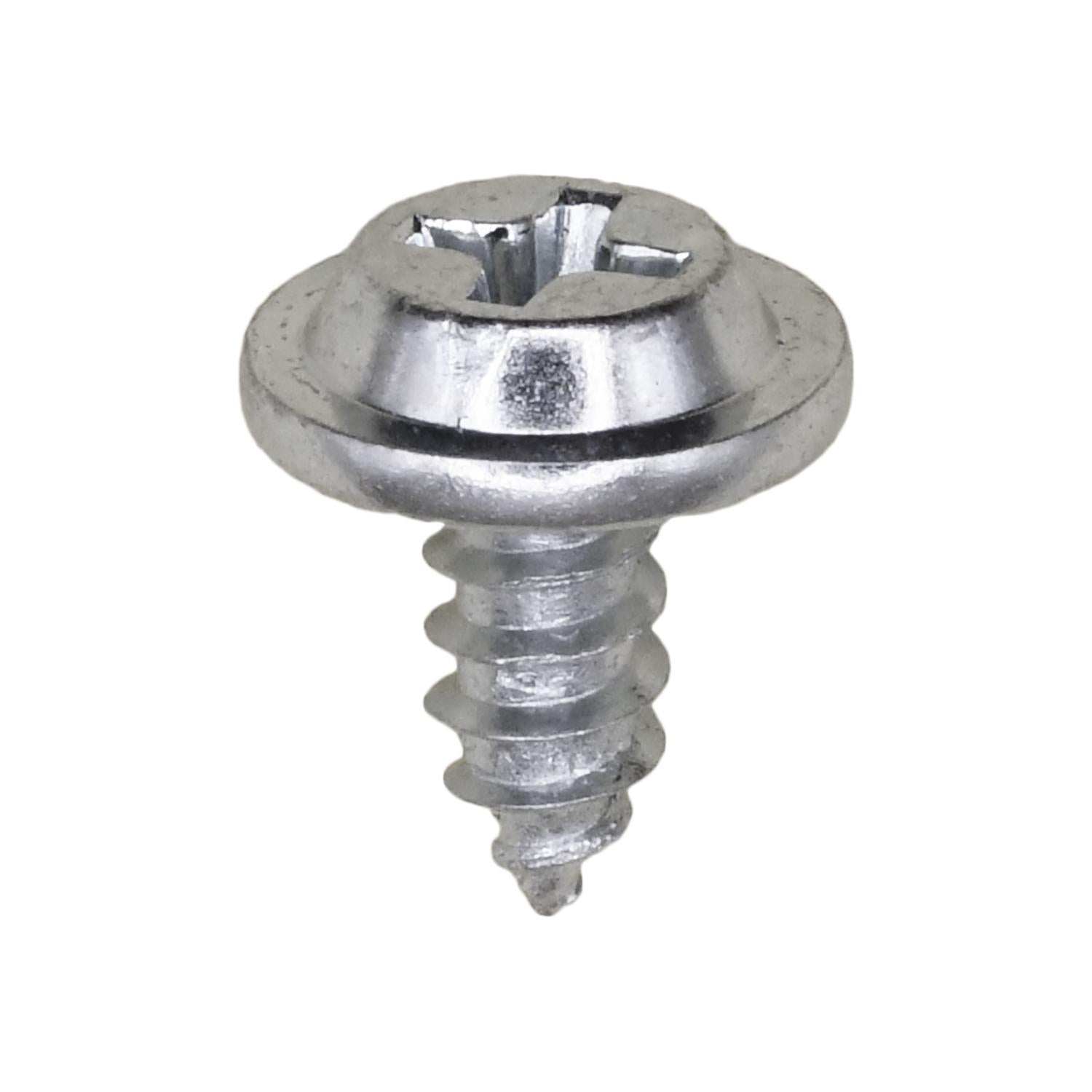#8 x 3/8" Phillips Flat Top Washer Head Tapping Screw 13/32" Diameter Zinc