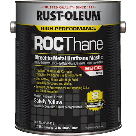 9800 Urethane Mastic,Safety Yellow,1 gal