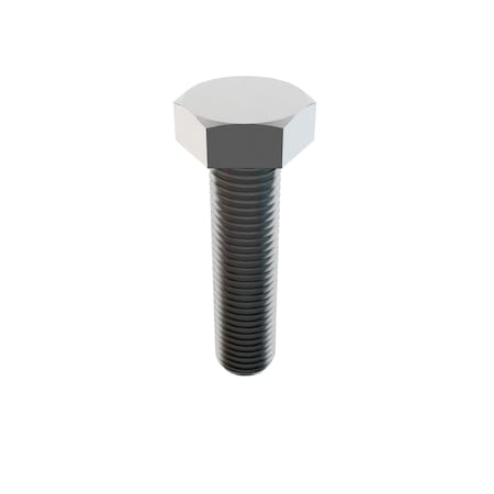 Grade 8, 1"-8 Hex Head Cap Screw, Zinc Plated Steel, 4 in L, 10 PK