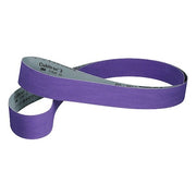 Sanding Belt, Coated, Ceramic, 60 Grit, Not Applicable, 1184F, Purple