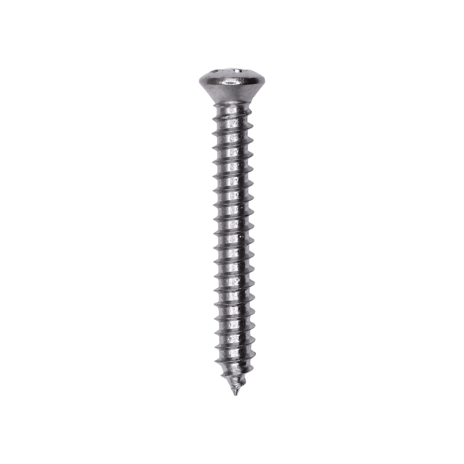 Phillips Oval Head Tapping Screw 8 x 1-1/4" #6 Head