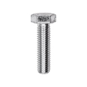 DIN 933 8mm x 30mm Cap Screw Zinc Grade 8.8