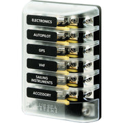 5015 ST Glass Fuse Block w/Negative Bus
