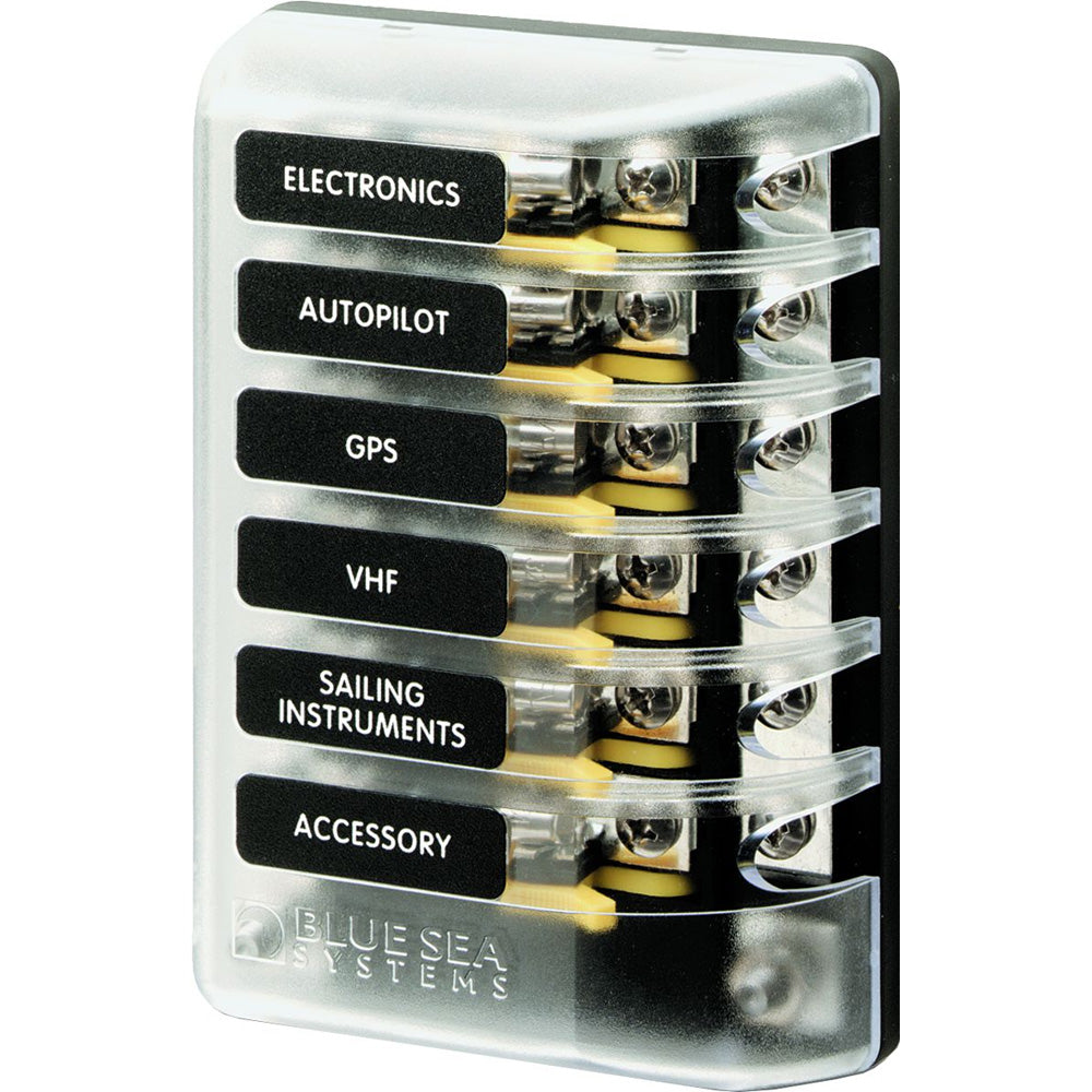 5015 ST Glass Fuse Block w/Negative Bus