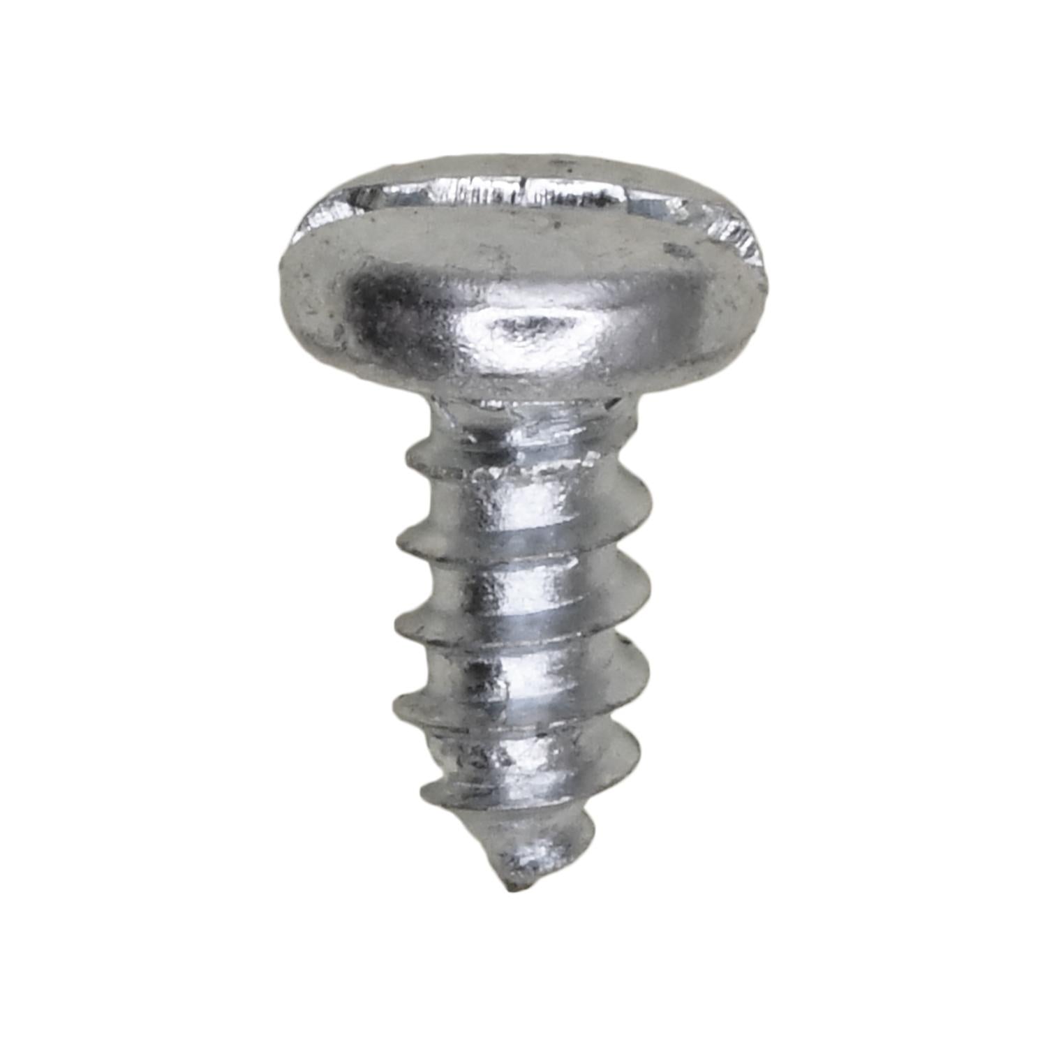 Slotted Pan Head Tapping Screw 8 x 3/8" Zinc
