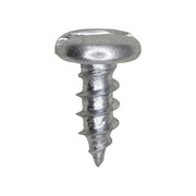 Slotted Pan Head Tapping Screw 10 x 1/2" Zinc
