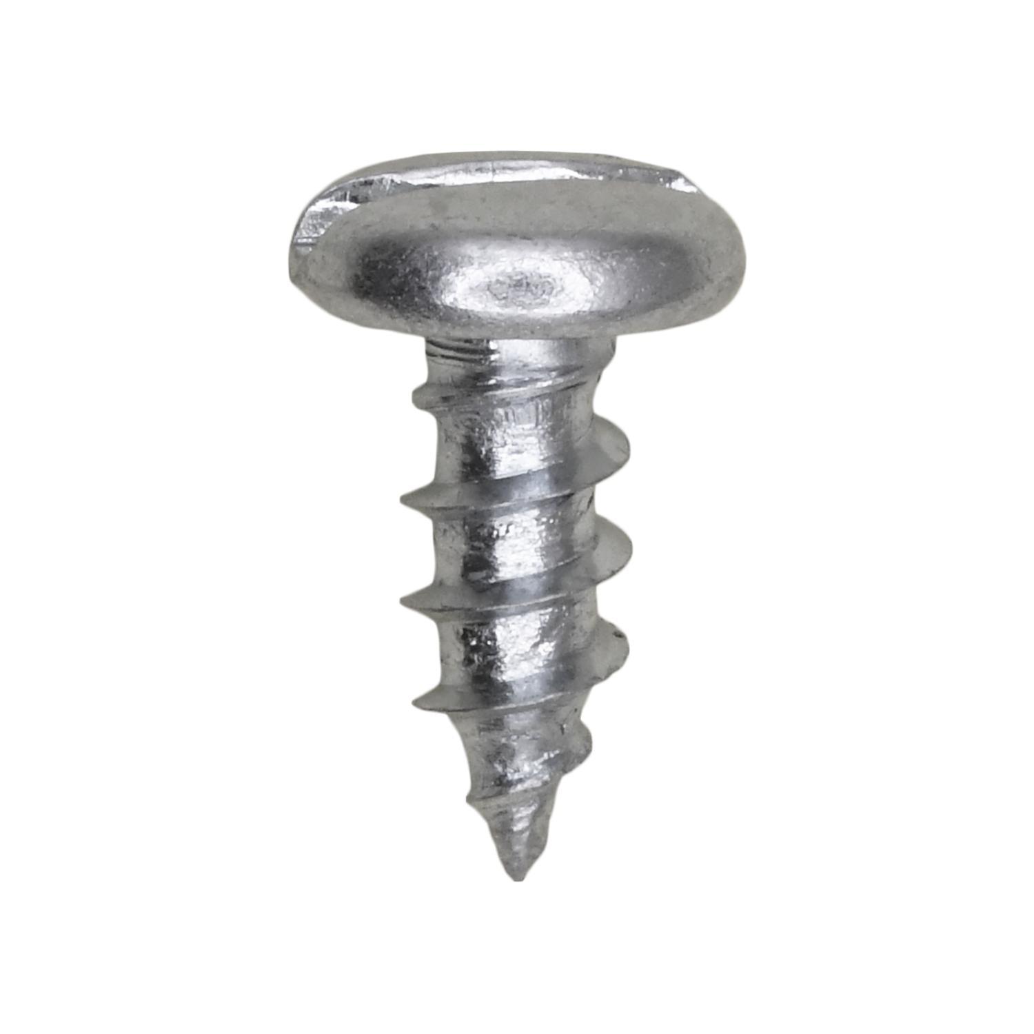 Slotted Pan Head Tapping Screw 10 x 1/2" Zinc