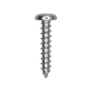 Slotted Pan Head Tapping Screw 10 x 1" Zinc