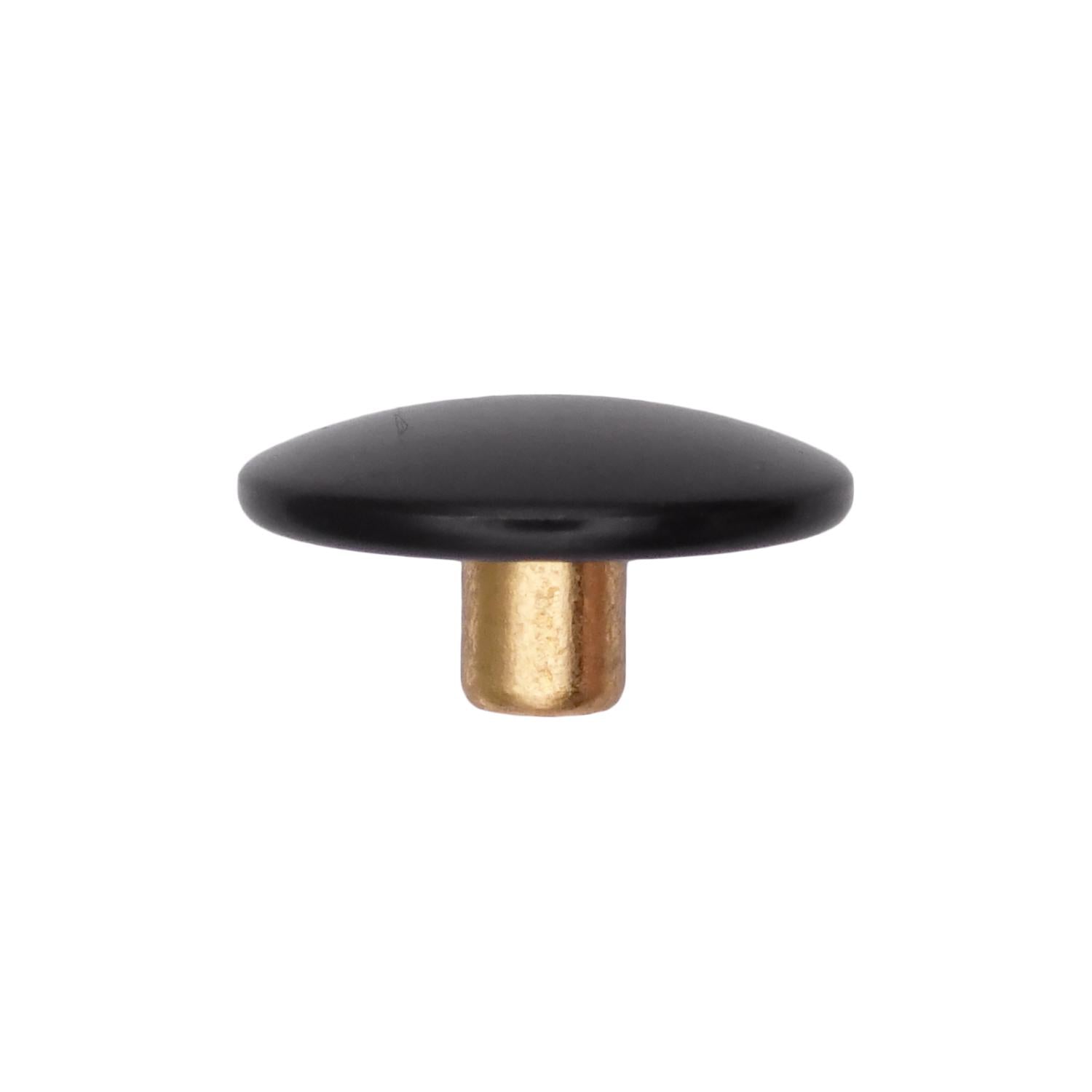 Black Snap Fastener Cap