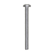 6-32 x 1-1/2" Phillips Pan Head Machine Screw Zinc