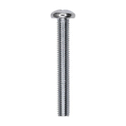 10-32 x 1-1/2" Phillips Pan Head Machine Screw Zinc