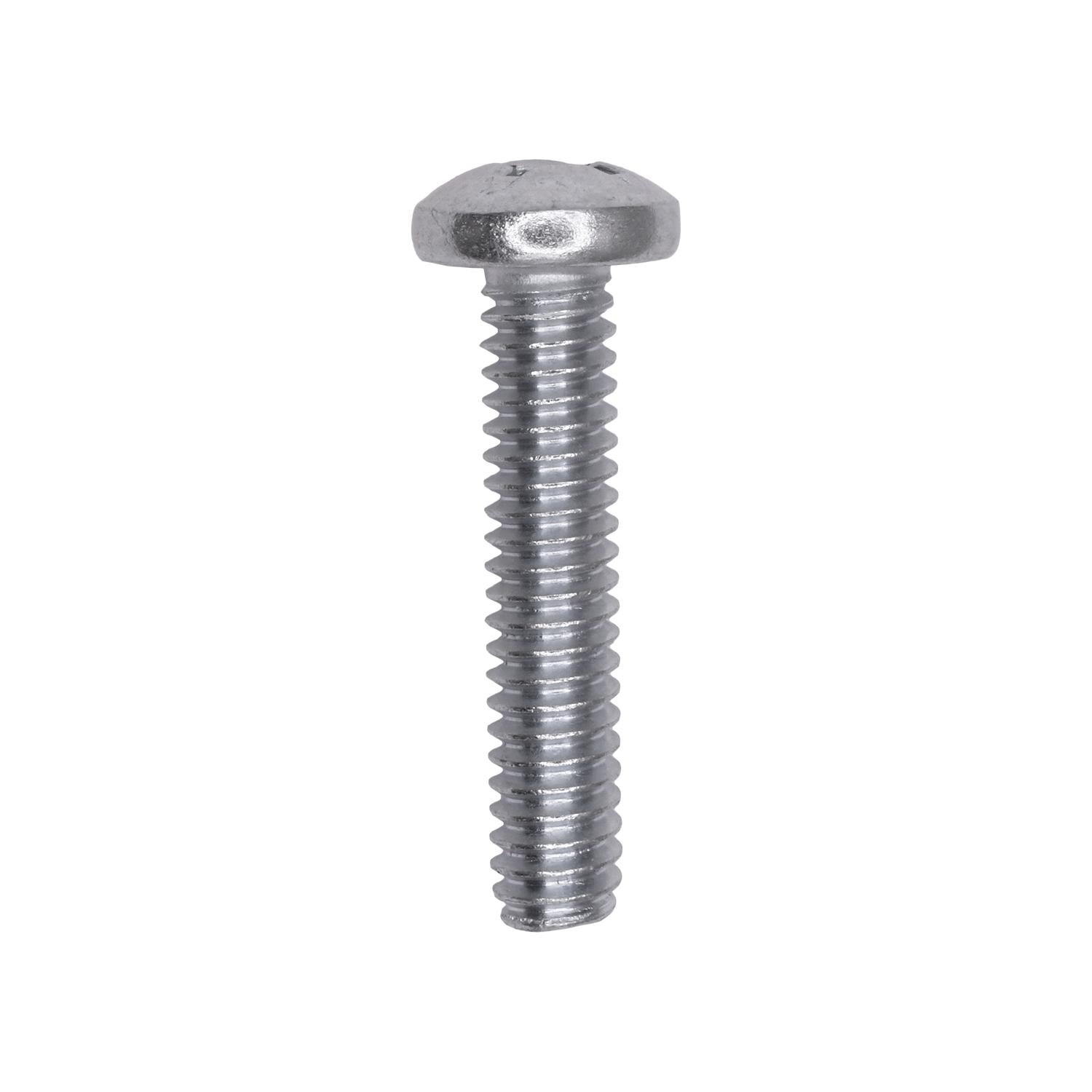 1/4"-20 x 1-1/4" Phillips Pan Head Machine Screw Zinc