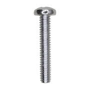 1/4"-20 x 1-1/2" Phillips Pan Head Machine Screw Zinc