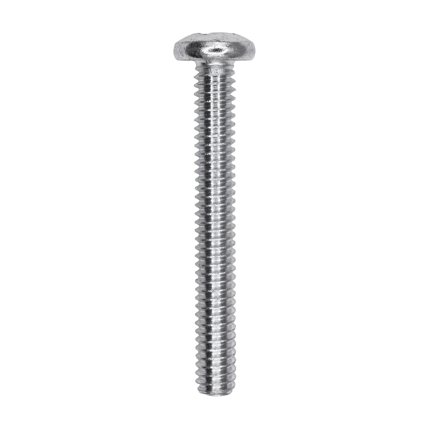 1/4"-20 x 2" Phillips Pan Head Machine Screw Zinc