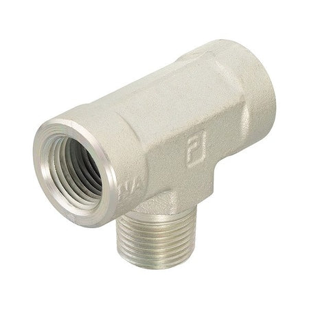 Male Branch Tee,316 SS, 1/4 in Pipe Size
