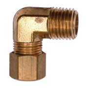 Brass 90 Degree Male Compression Adapter 5/16" Tube 1/4" Pipe