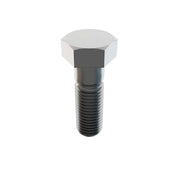 316, 1-1/8"-7 Hex Head Cap Screw, Plain Stainless Steel, 3-1/2 in L