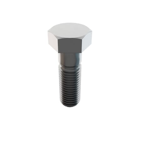 316, 1-1/8"-7 Hex Head Cap Screw, Plain Stainless Steel, 3-1/2 in L