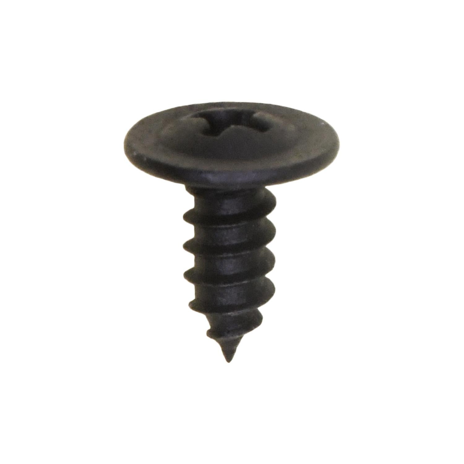 Phillips Oval Washer Head Tapping Screw #8 x 3/8" Black