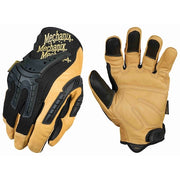 CG40-75 Mechanics Gloves, Pigskin Palm, 11, Black/Brown