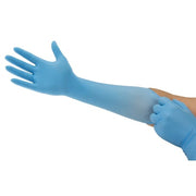 Microflex, Disposable Gloves, 5.1 mil Palm, Nitrile, Powder-Free, M, 100 PK, Blue