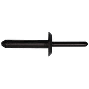 Nylon Rivet 1/4" Hole Diameter 5/16"-15/32" Grip Black