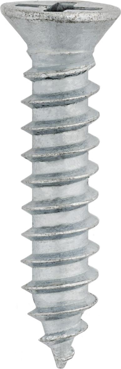 Phillips Flat Tapping Screw #6 Head 8 x 3/4" Zinc