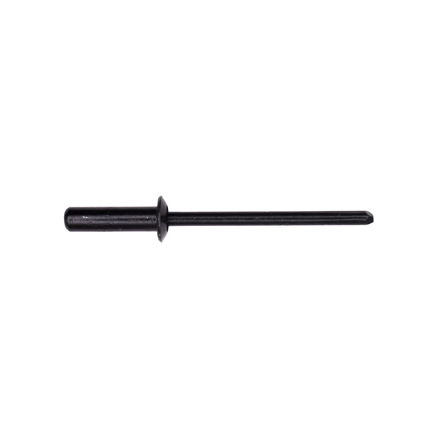 Closed End Rivet 1/8" Diameter 13/64-9/32" Grip Aluminum Black