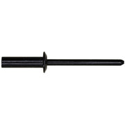 Closed End Rivet 3/16" Diameter 3/8"-1/2" Grip Aluminum Black