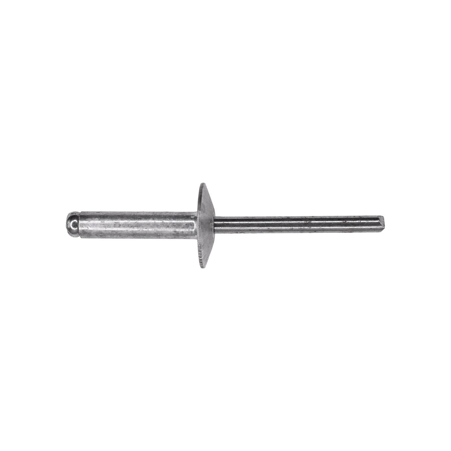 Large Flange Rivet 3/16" Diameter 1/2"-5/8" Grip Aluminum/Steel