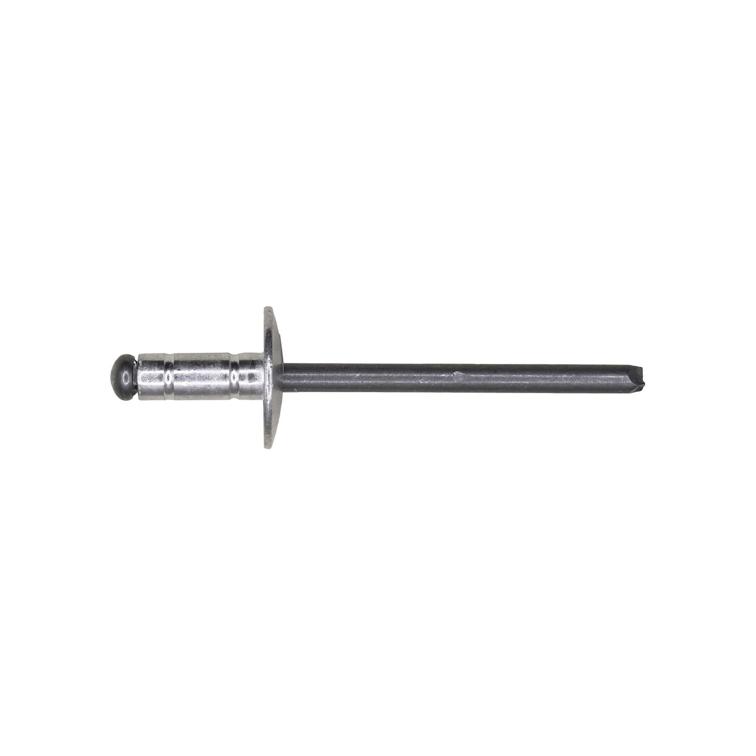 Large Flange Rivet 5/32" Diameter 3/64"-1/4" Grip Aluminum/Steel