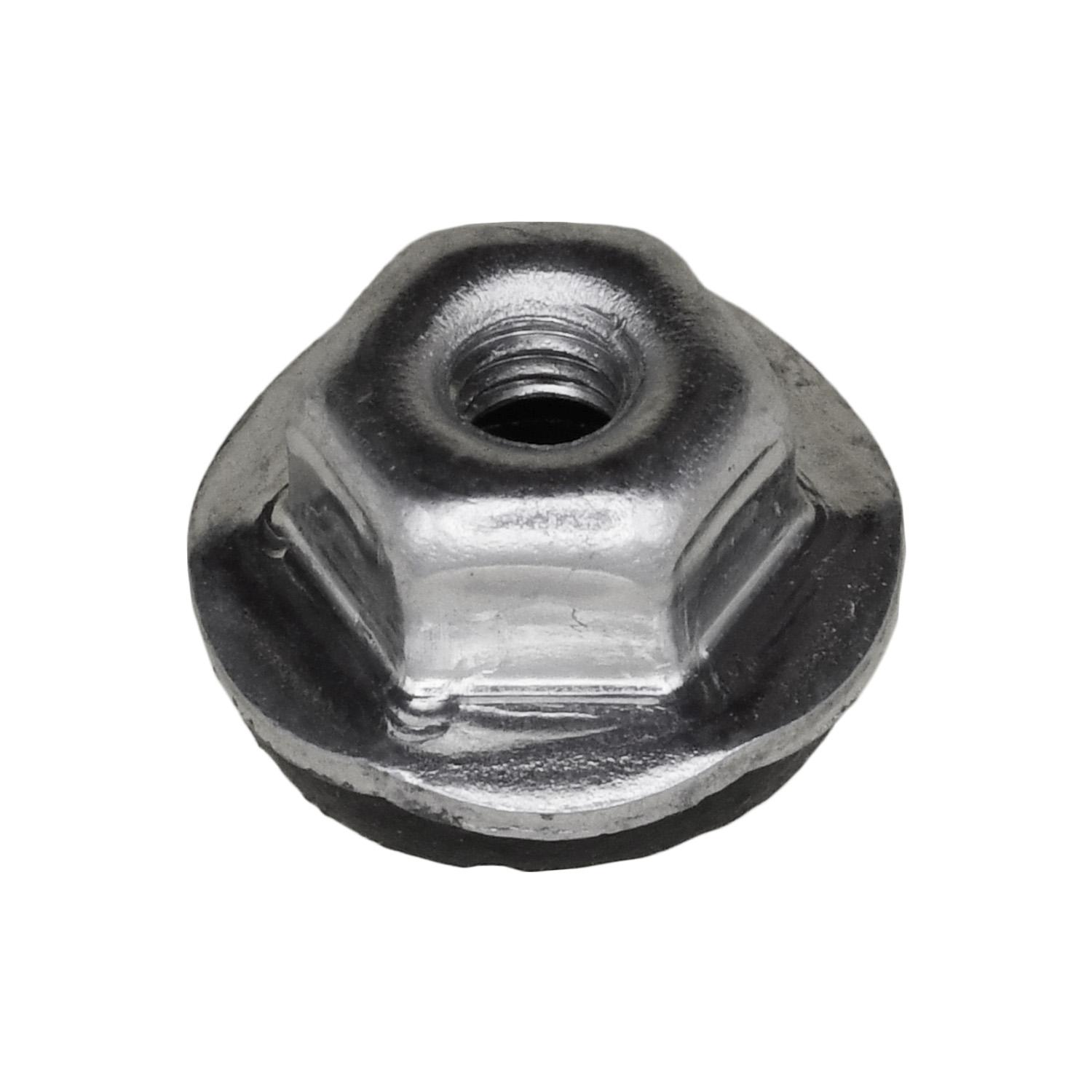 Hex Flange Nut with Sealer M4-.7 14mm Flange O.D.