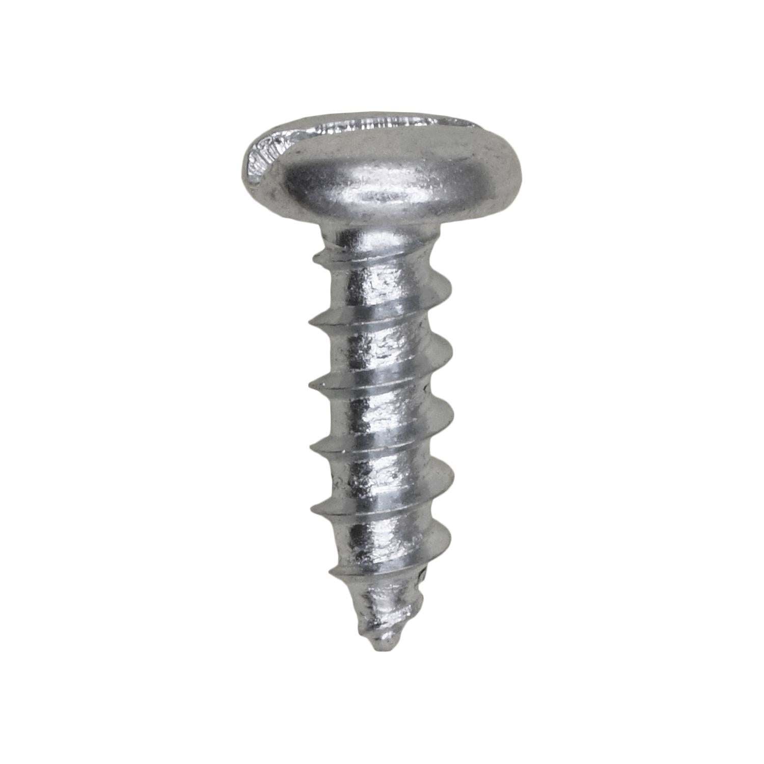 Slotted Pan Head Tapping Screw 10 x 5/8" Zinc