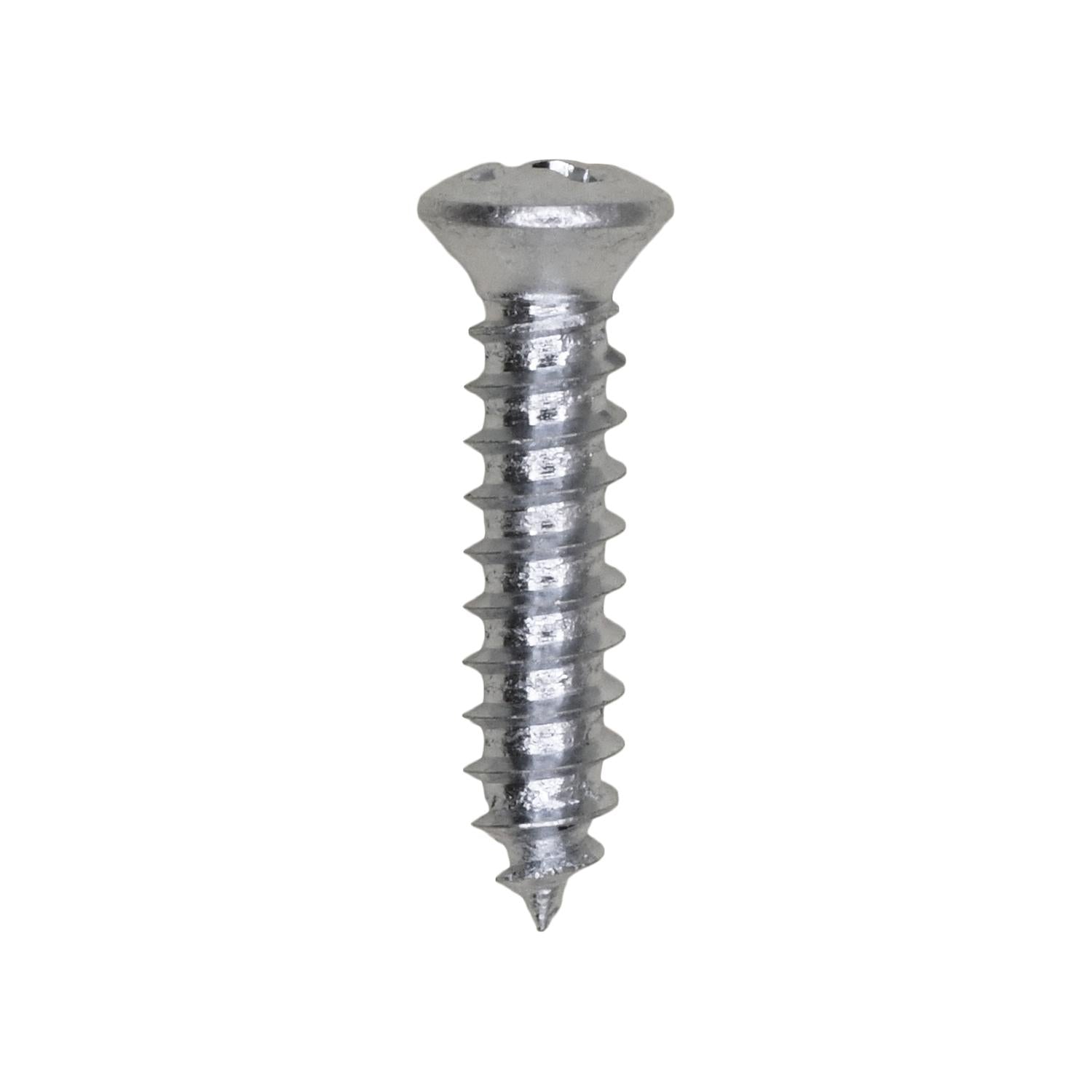 Phillips Oval Head Tapping Screw 8 x 3/4" Zinc #6 Head