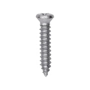 Phillips Oval Tapping Screw 8 x 7/8" Zinc #6 Head